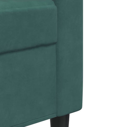 Divano a 3 Posti Verde Scuro 210 cm in Velluto - homemem39