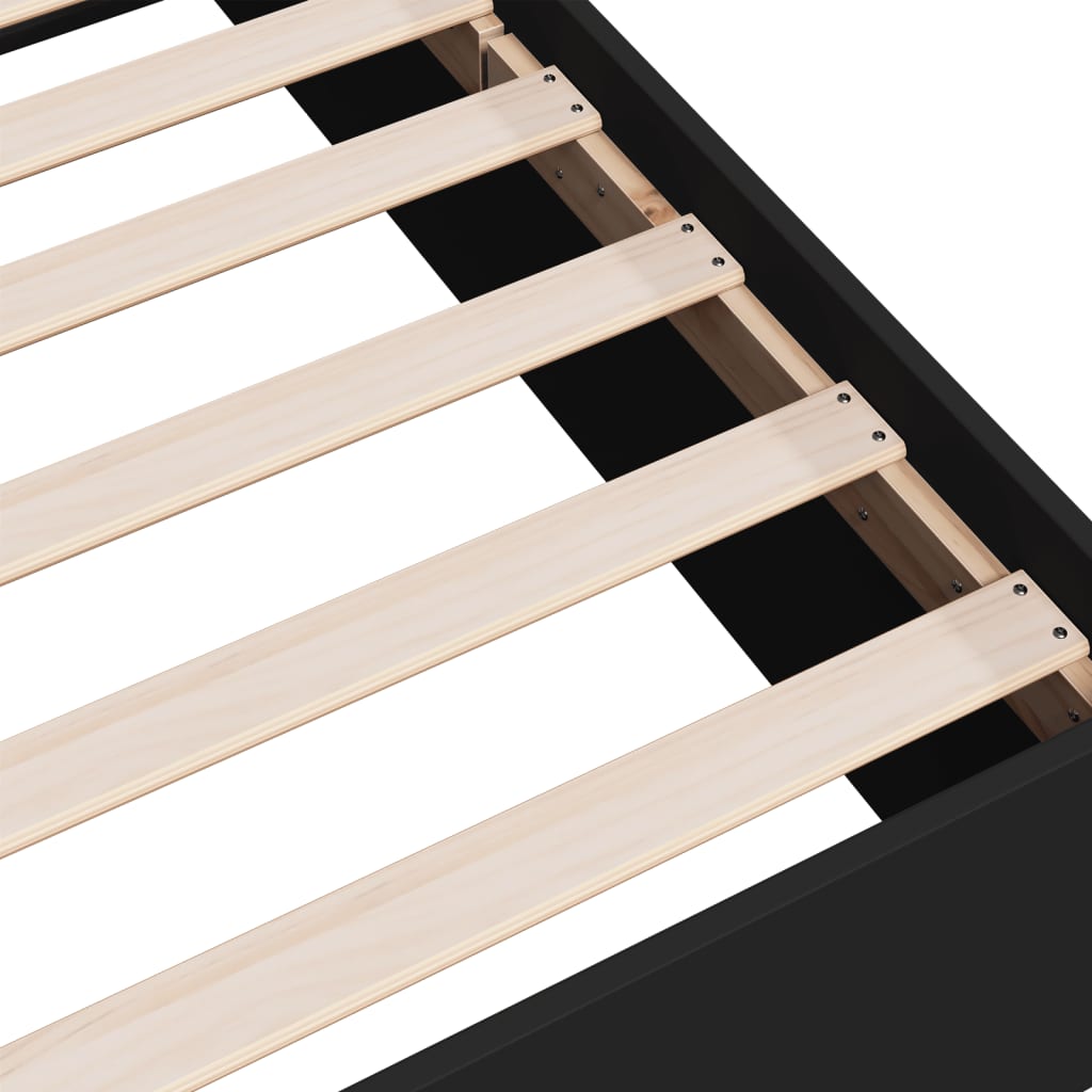 Giroletto Nero 75x190 cm in Legno Multistrato - homemem39