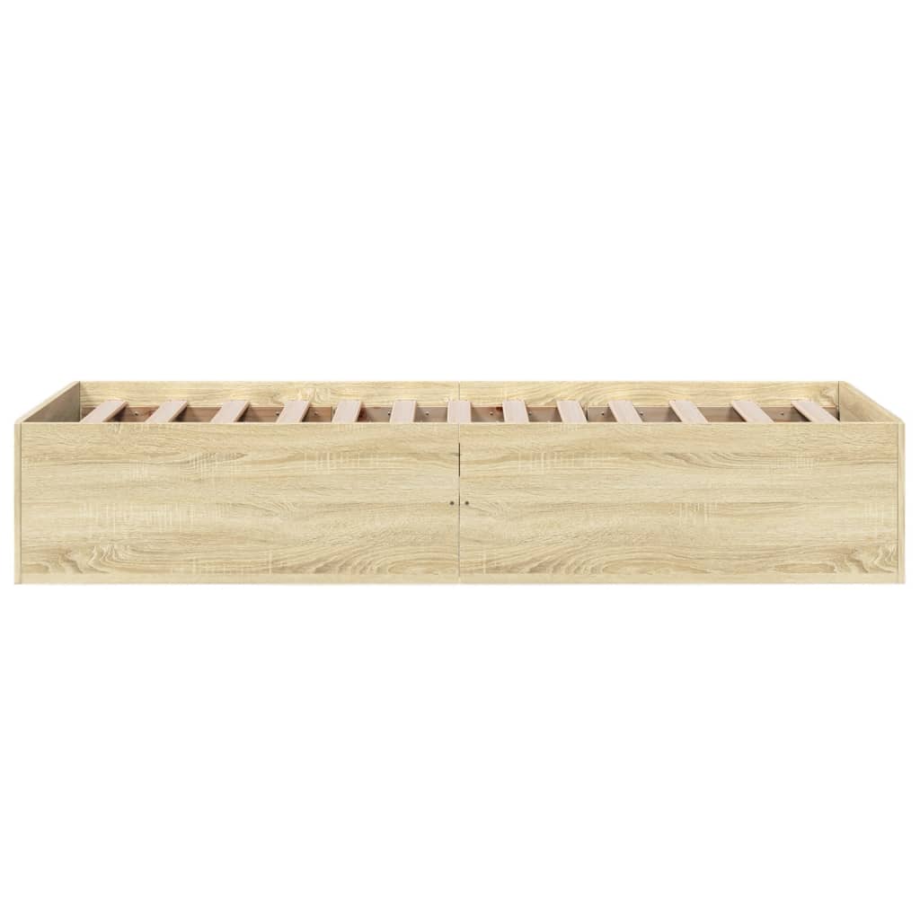 Giroletto senza Materasso Rovere Sonoma 75x190 cm in Truciolato