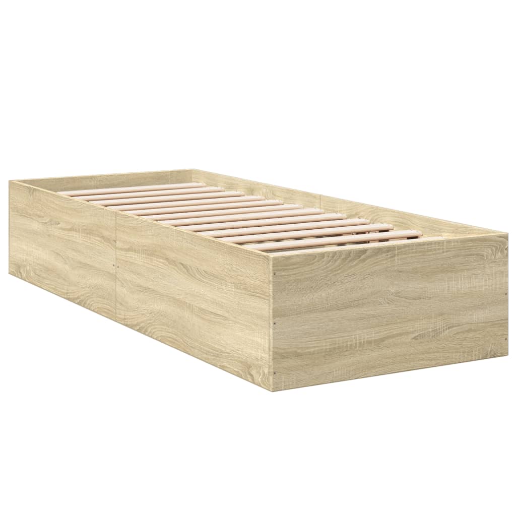 Giroletto senza Materasso Rovere Sonoma 75x190 cm in Truciolato