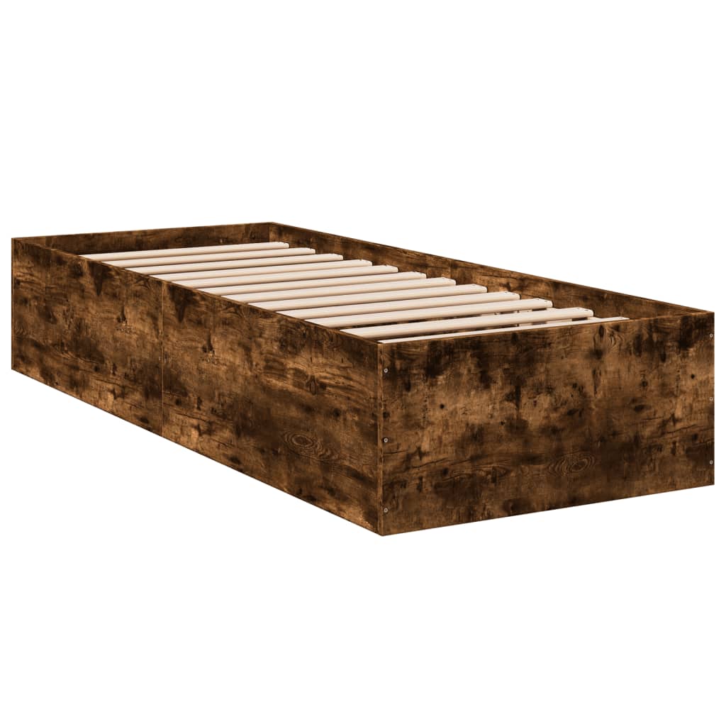 Giroletto senza Materasso Rovere Fumo 75x190 cm in Truciolato
