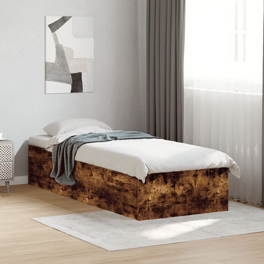 Giroletto senza Materasso Rovere Fumo 75x190 cm in Truciolato