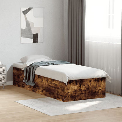 Giroletto senza Materasso Rovere Fumo 75x190 cm in Truciolato