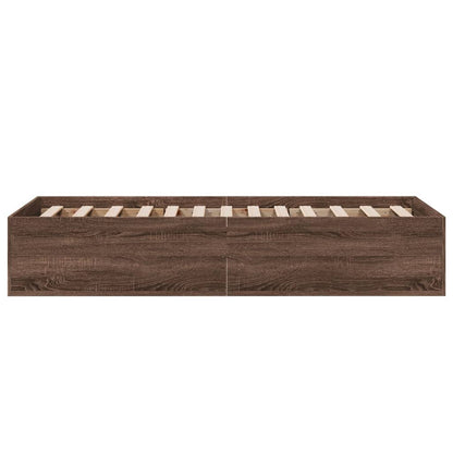 Giroletto senza Materasso Rovere Marrone 75x190cm in Truciolato | homemem39