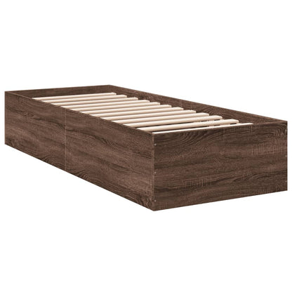 Giroletto senza Materasso Rovere Marrone 75x190cm in Truciolato