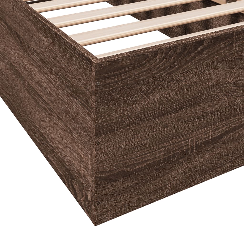 Giroletto senza Materasso Rovere Marrone 75x190cm in Truciolato | homemem39