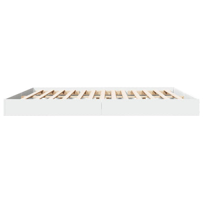 Giroletto senza Materasso Bianco 180x200 cm Legno Multistrato