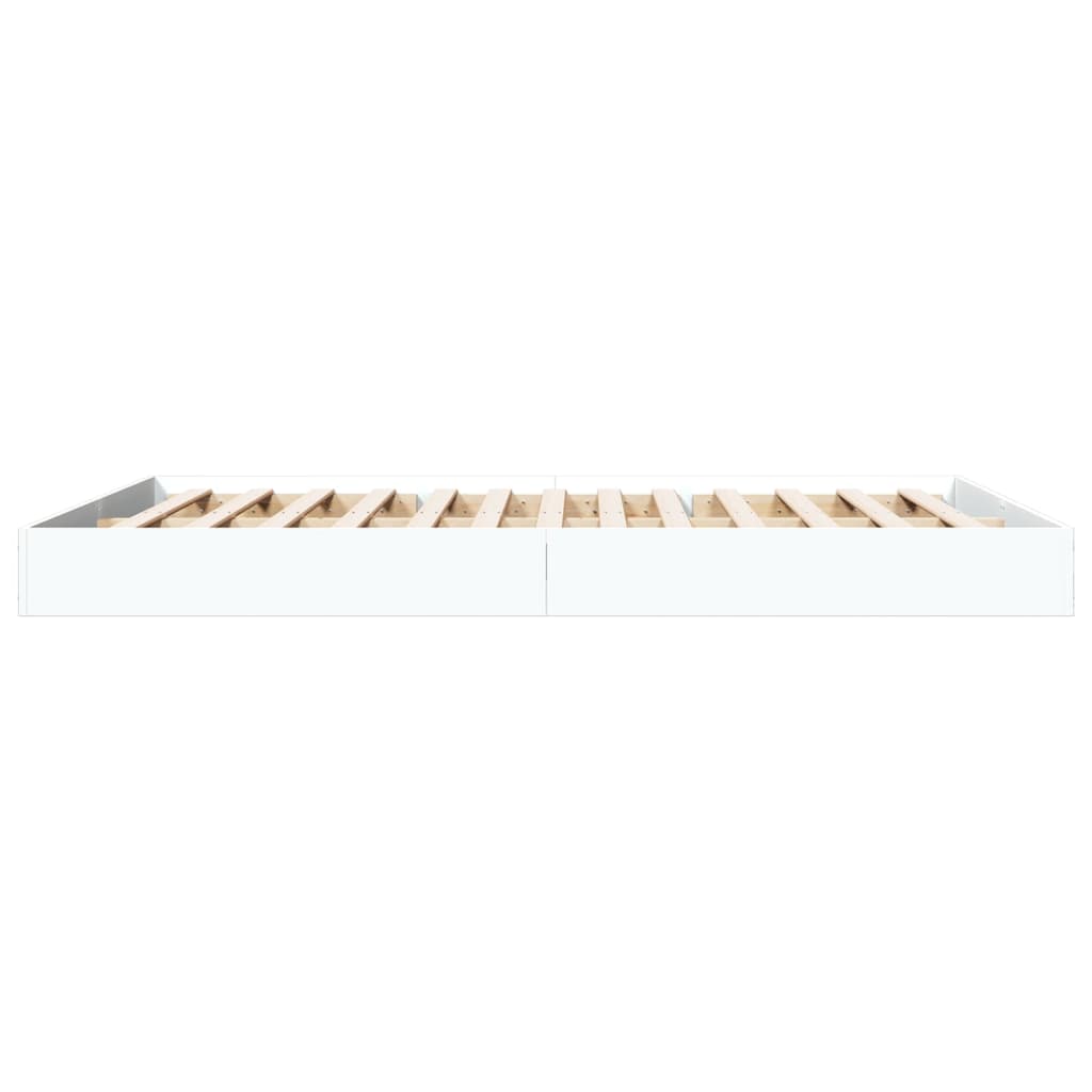 Giroletto senza Materasso Bianco 160x200cm in Legno Multistrato | homemem39