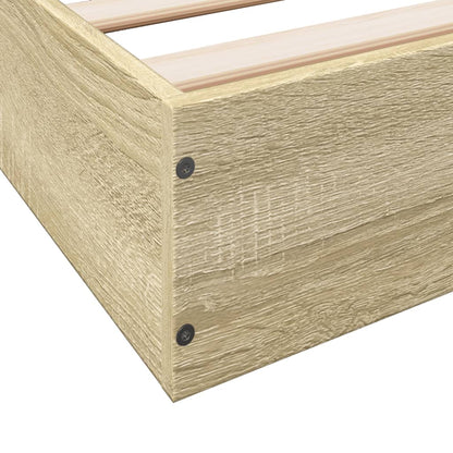 Giroletto senza Materasso Rovere Sonoma 160x200cm in Truciolato