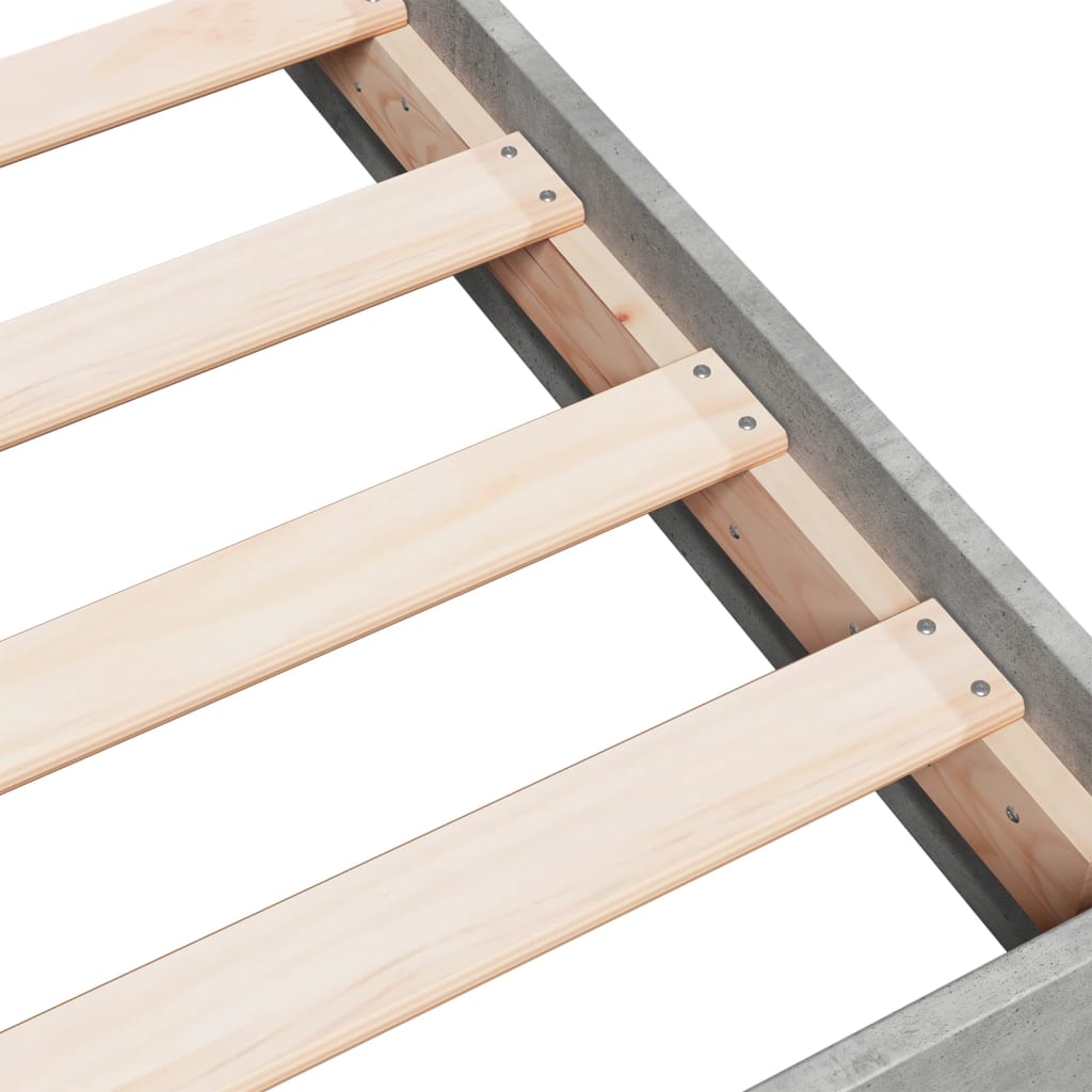 Giroletto Grigio Cemento 160x200 cm in Legno Multistrato | homemem39