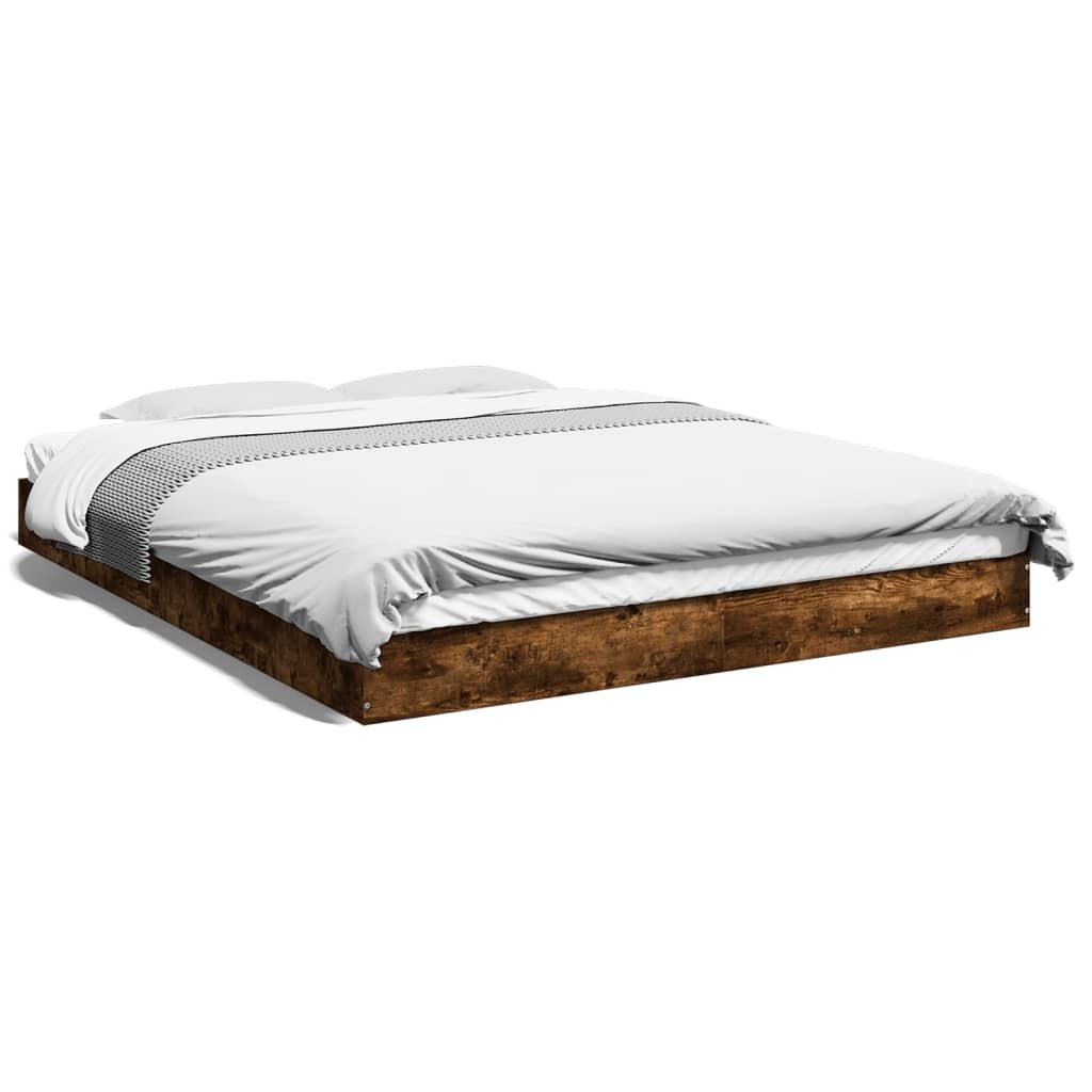 Giroletto senza Materasso Rovere Fumo 160x200 cm in Truciolato | homemem39