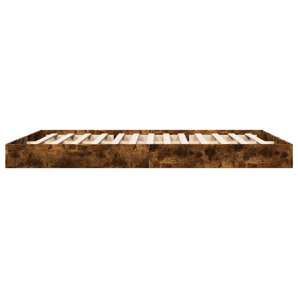 Giroletto senza Materasso Rovere Fumo 160x200 cm in Truciolato | homemem39