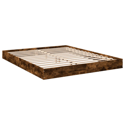 Giroletto senza Materasso Rovere Fumo 160x200 cm in Truciolato | homemem39