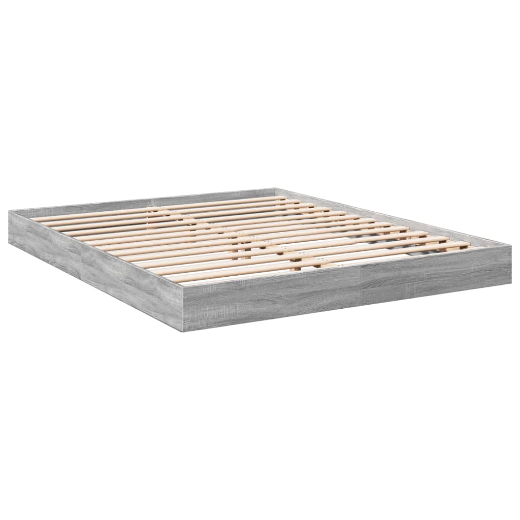 Giroletto senza Materasso Grigio Sonoma 160x200 cm Truciolato | homemem39