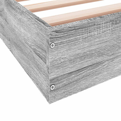 Giroletto senza Materasso Grigio Sonoma 160x200 cm Truciolato | homemem39
