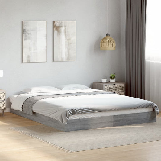 Giroletto senza Materasso Grigio Sonoma 160x200 cm Truciolato | homemem39