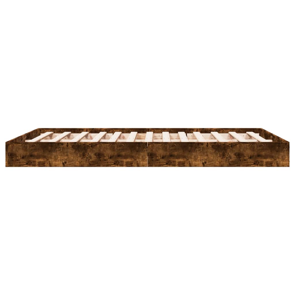 Giroletto senza Materasso Rovere Fumo 140x200 cm in Truciolato