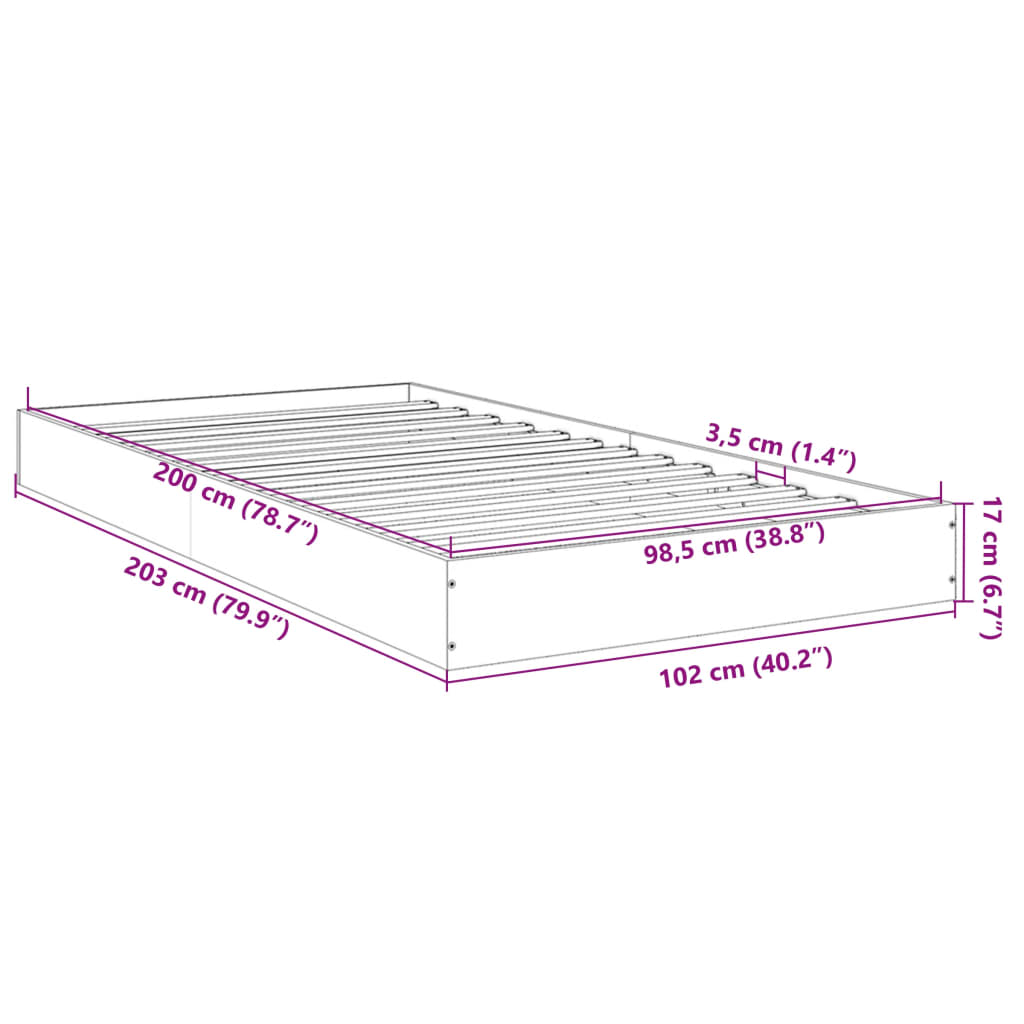 Giroletto Nero 100x200 cm in Legno Multistrato | homemem39