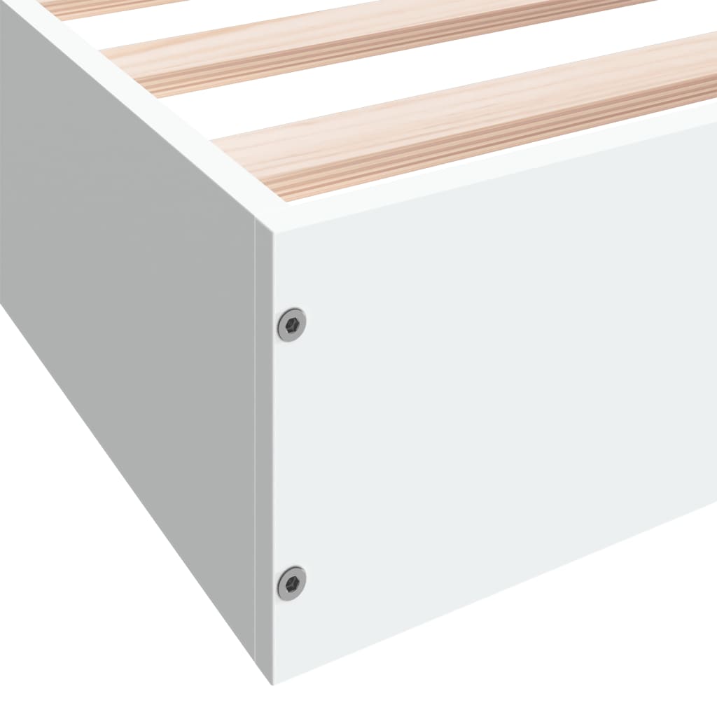 Giroletto Bianco 90x190 cm in Legno Multistrato | homemem39