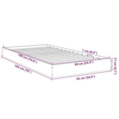 Giroletto Bianco 90x190 cm in Legno Multistrato | homemem39