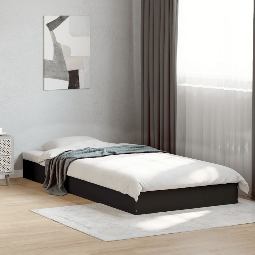 Giroletto Nero 75x190 cm in Legno Multistrato | homemem39