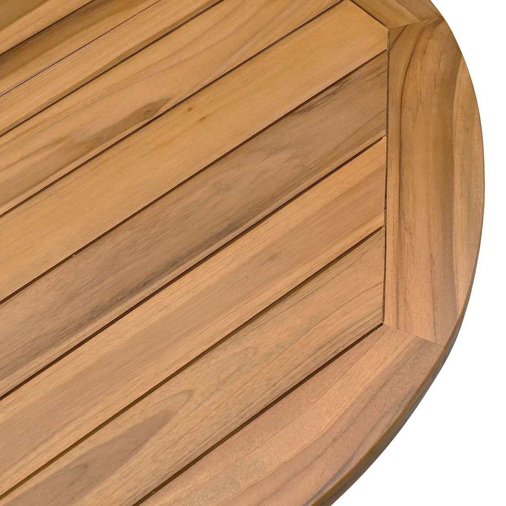 Tavolo da Giardino Ø109x74 cm in Legno Massello di Teak