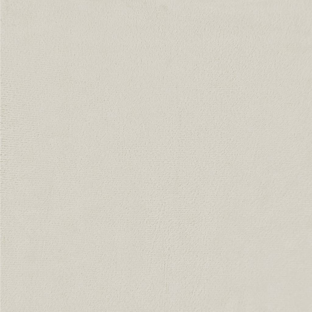 Divano a 2 Posti con Cuscini Crema 120 cm in Velluto