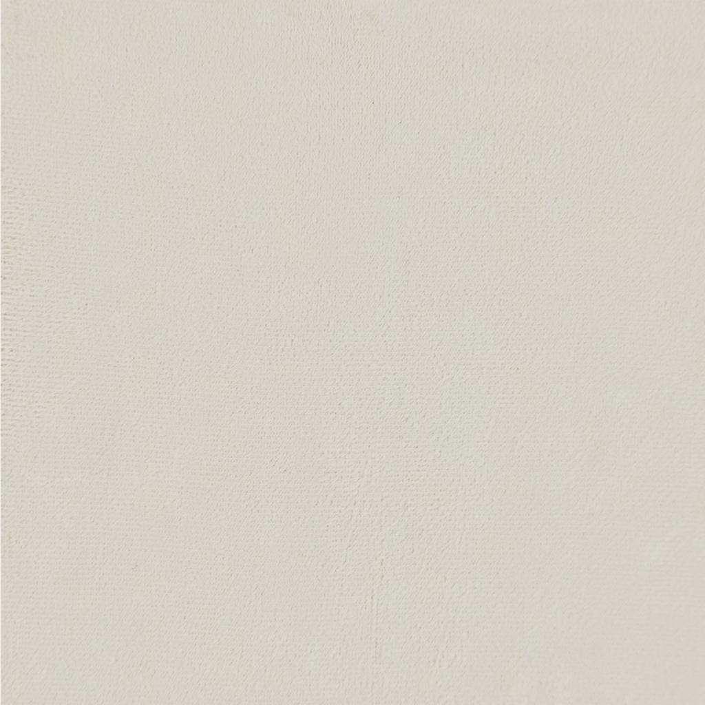 Divano a 3 Posti con Cuscini Crema 180 cm in Velluto