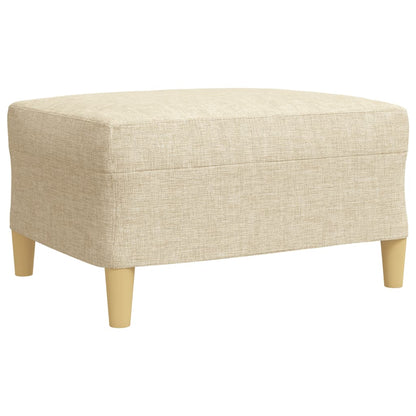 Set di Divani 4 pz con Poggiapiedi Crema in Tessuto - homemem39