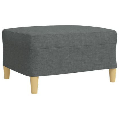 Set Divani 4 pz con Poggiapiedi e Cuscini Grigio Scuro Tessuto | homemem39