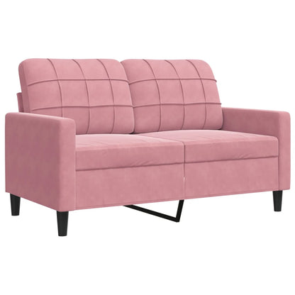 Set di Divani 4 pz con Cuscini rosa in Velluto | homemem39
