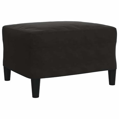 Set di Divani 4 pz con Cuscini Nero in Velluto | homemem39
