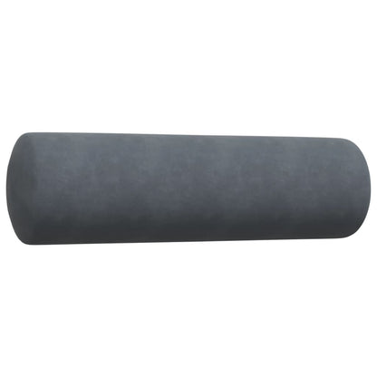 Set di Divani 4 pz con Cuscini e Rinforzi Grigio Scuro Velluto - homemem39