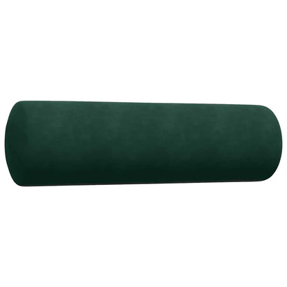 Set di Divani 2 pz con Cuscini e Rinforzi Verde scuro Velluto | homemem39