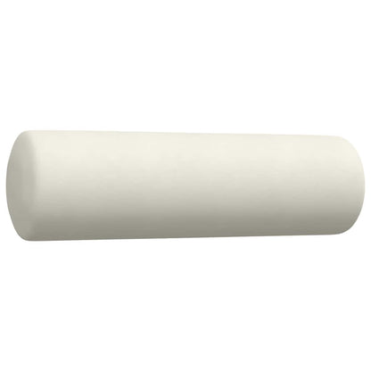 Set di Divani 2 pz con Cuscini e Rinforzi Crema in Velluto | homemem39