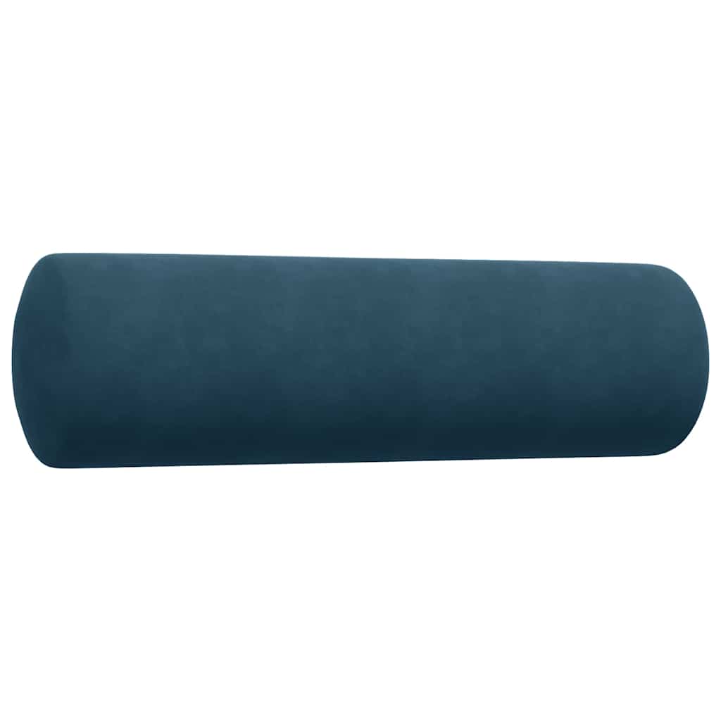 Set di Divani 2 pz con Cuscini e Rinforzi Blu in Velluto | homemem39