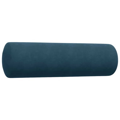 Set di Divani 2 pz con Cuscini e Rinforzi Blu in Velluto | homemem39