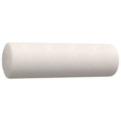 Set di Divani 3 pz con Cuscini e Rinforzi Crema in Velluto | homemem39