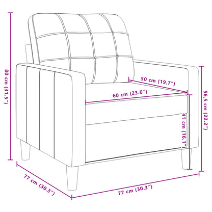 Set di Divani 3 pz con Cuscini Grigio Scuro in Velluto