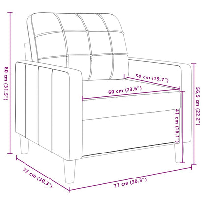 Set di Divani 3 pz con Cuscini Crema in Velluto