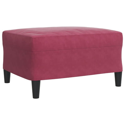 Set di Divani 4 pz con Cuscini Rosso Vino in Velluto | homemem39