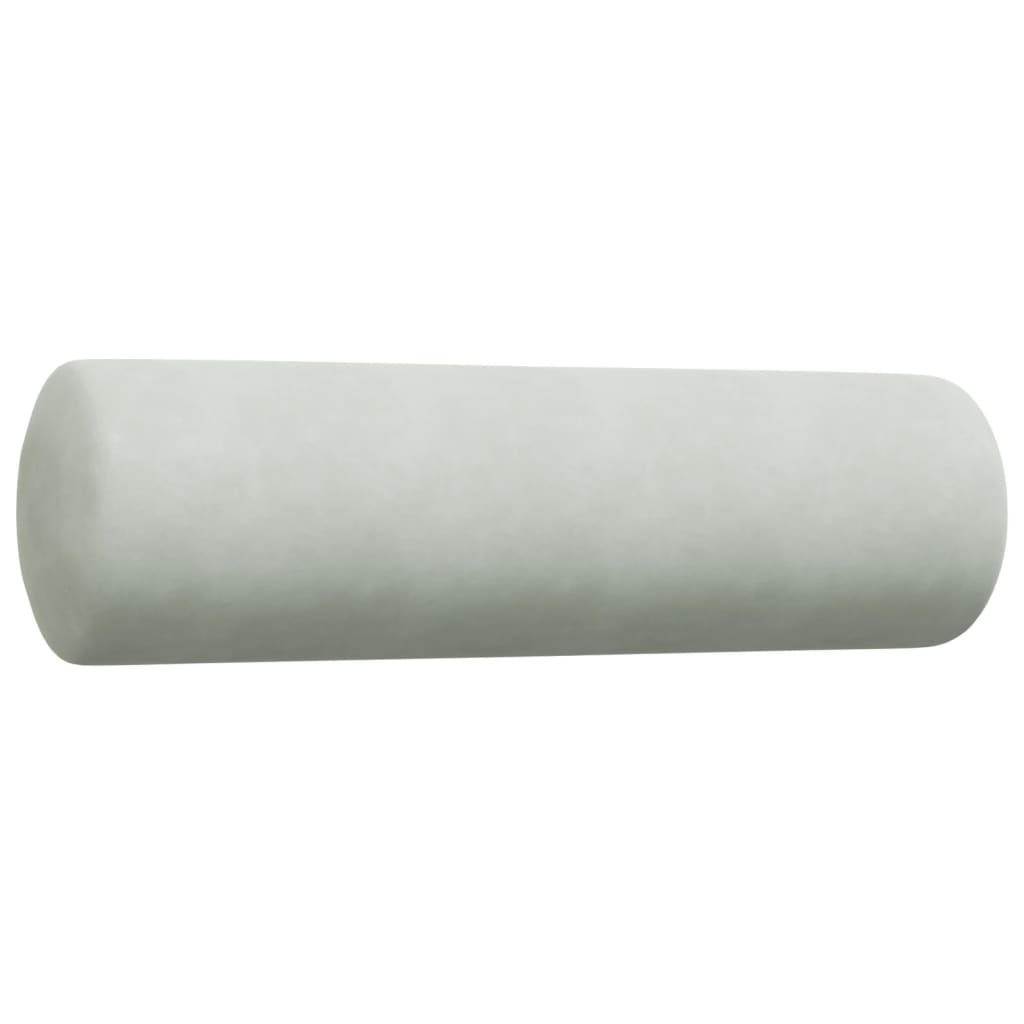 Set di Divani 4 pz con Cuscini e Rinforzi Grigio Chiaro Velluto | homemem39