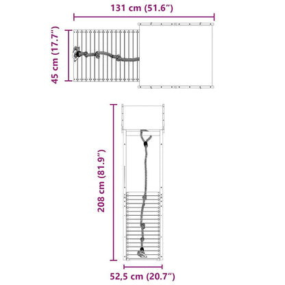 Set da Gioco da Esterno in Legno di Pino Impregnato