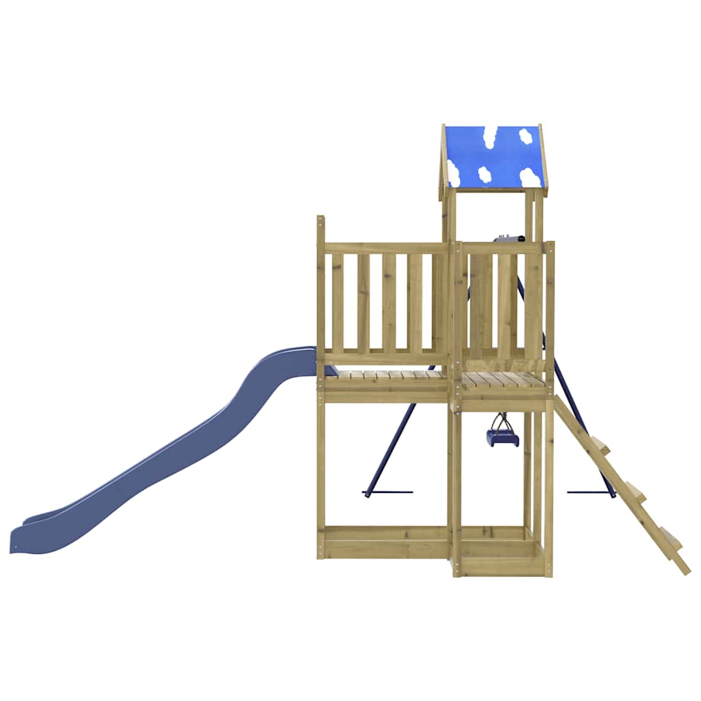 Set da Gioco da Esterno in Legno di Pino Impregnato | homemem39
