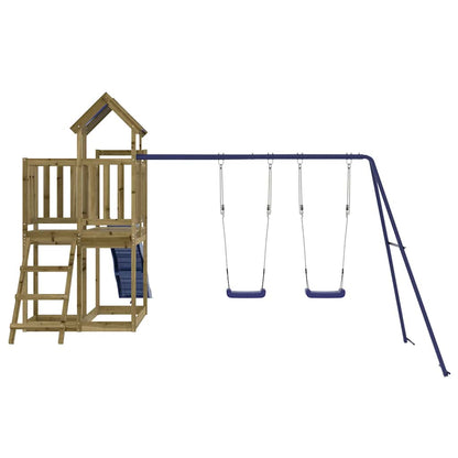 Set da Gioco da Esterno in Legno di Pino Impregnato | homemem39