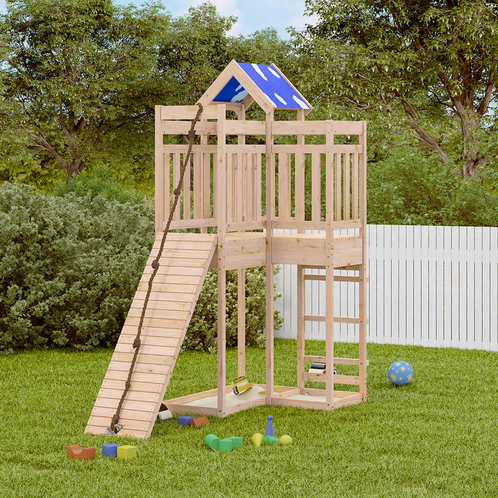 Set da Gioco da Esterno in Legno Massello di Pino | homemem39