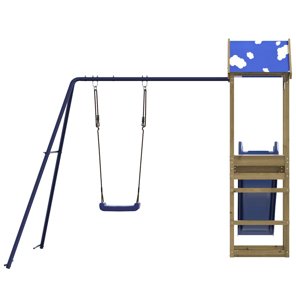 Set da Gioco da Esterno in Legno di Pino Impregnato | homemem39