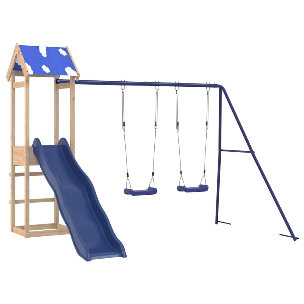 Set da Gioco da Esterno in Legno Massello di Pino | homemem39