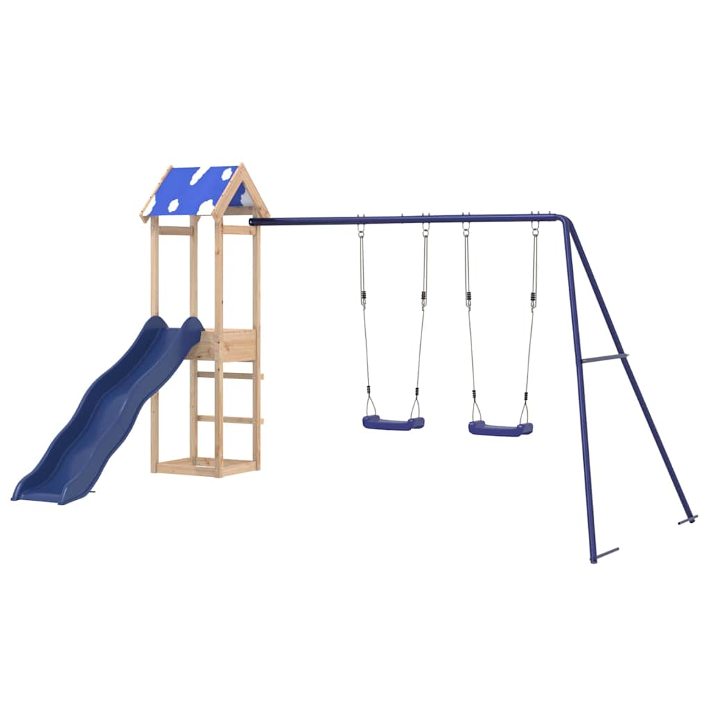 Set da Gioco da Esterno in Legno Massello di Pino | homemem39