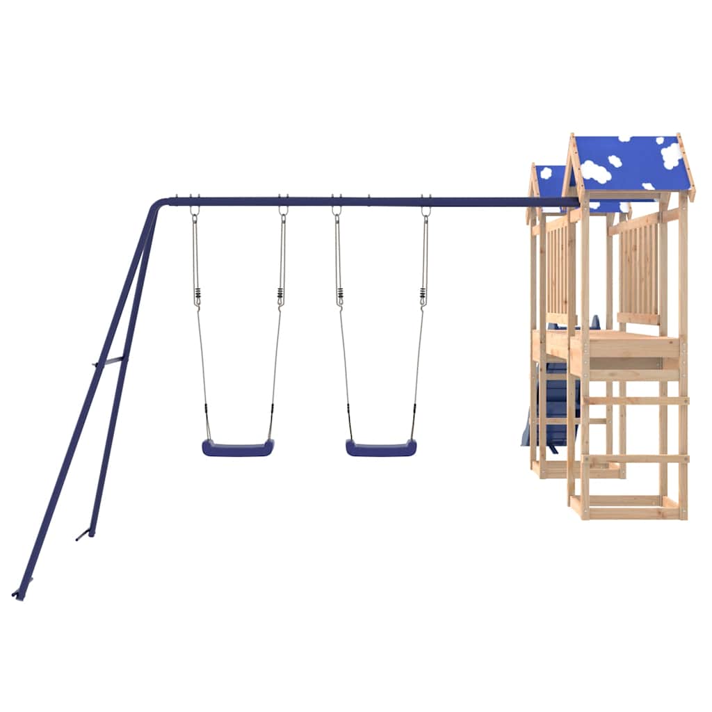 Set da Gioco da Esterno in Legno Massello di Pino | homemem39